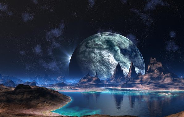 saeto15:  electricspacekoolaid:  Two Alien Planets With Endless Oceans - Unlike Anything