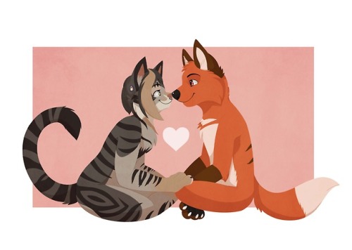 floofykitkat: Finished YCH’s for valentines <3  <3