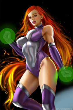 youngjusticer:  What models aim to look like.Starfire, by Scarlett.