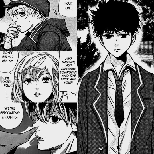 ladymoonstache:  A list of very important canon facts about Kaneki/Sasaki: Apart from Hinami, Kaneki also taught Banjou how to read and write. Kaneki gave Hinami a professional haircut. When Kaneki was told he should get a mask, his first thought was: