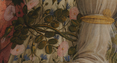 renaissance-art:Details of Flowers- Bottcelli 