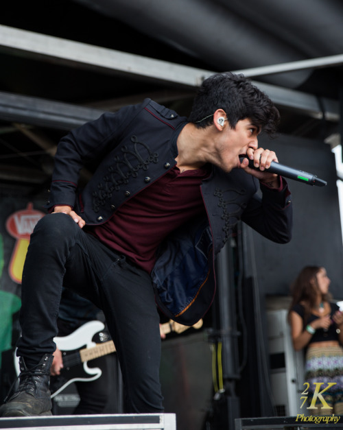 Crown The Empire - playing the Vans Warped Tour at Darien Lake (Buffalo, NY) on 7.8.14 Copyright 27K