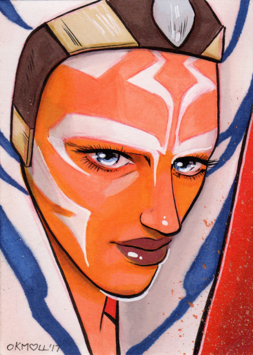 starsintheskysandsontheshore:Ahsoka Tano ATCs FOR SALE on EBAY! Bid to own!CLICK HERE TO VIEW ALL