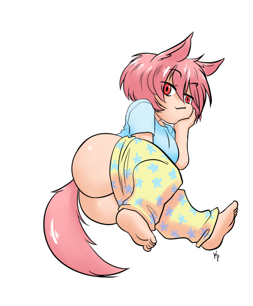 kpnsfw:  Aria the strawberry ice cream catgirl 