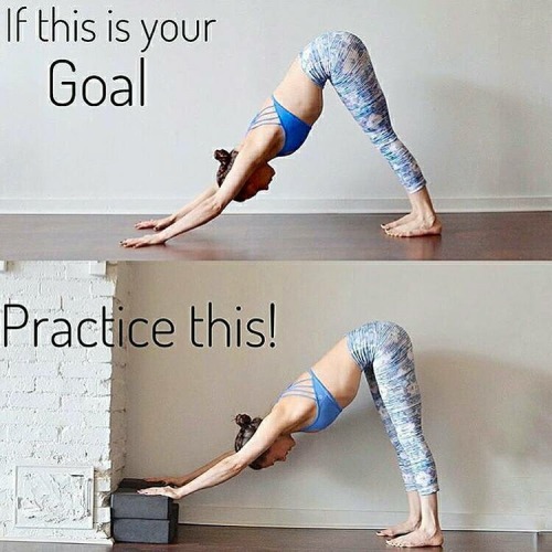 alexiafitness: sunflowersandgold: I don’t know the source but amazing advice.  Well now I see the point of the yoga blocks! Thank you 