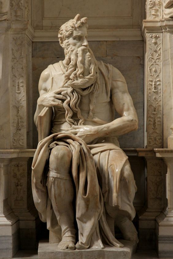 cappellapaolina:  Moses, ca. 1513-1515 Michelangelo (  Michelangelo di Lodovico Buonarroti