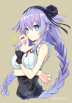 nep-nepping:  Purple Heart cosplaying as
