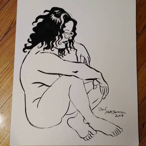 Figure drawing is always super fun. #art #drawing #artistsontumblr #artistsoninstagram  #lifedrawing #figuredrawing #pentel #brushpens