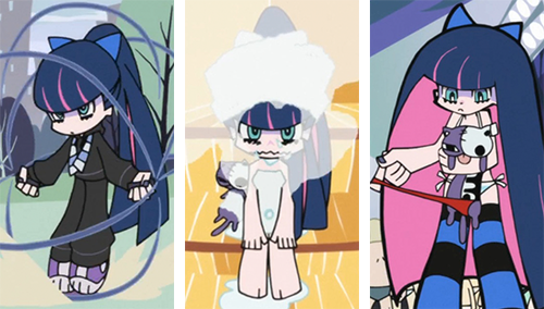 boxer-anarchy:Stocking's Outfits (1/x)