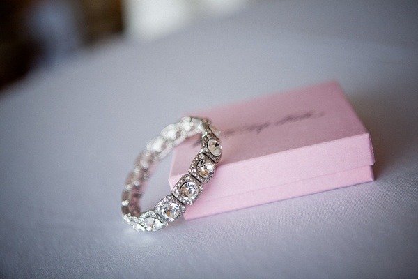 Black diamond wedding ring with pink