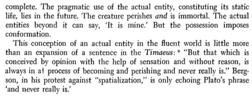 Alfred North Whitehead, Process and Reality, Part II, Chapter II, Section VI
