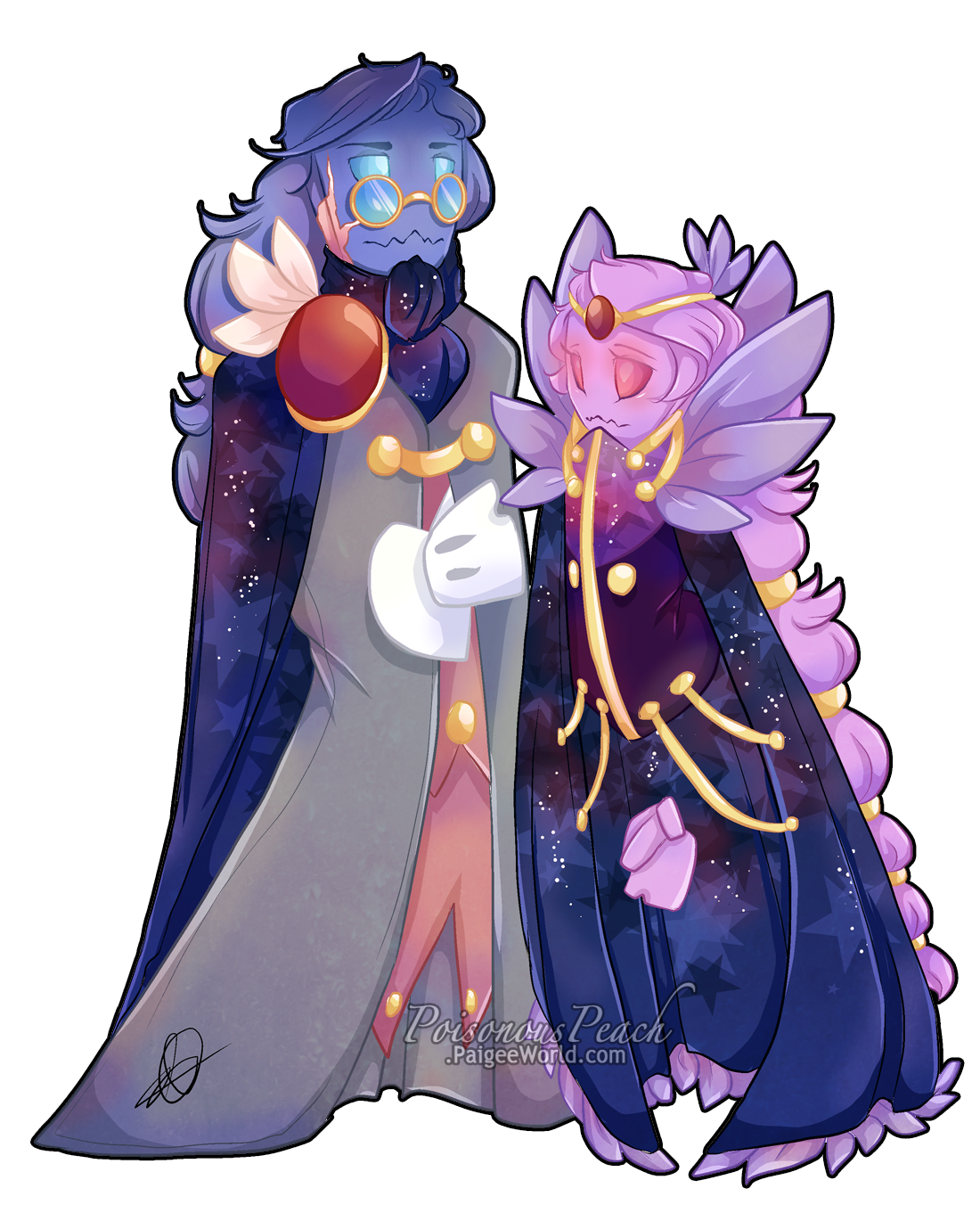 The last of my family to be made into Super Paper Mario form, Lord Carlyle and Lady Helen. Grandparents of Count Bleck.