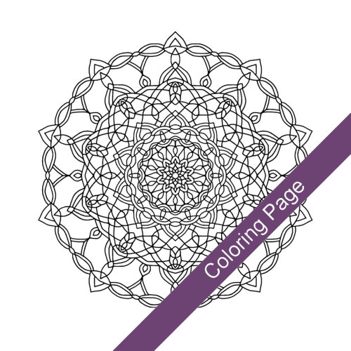 Free printable rose mandala coloring pages