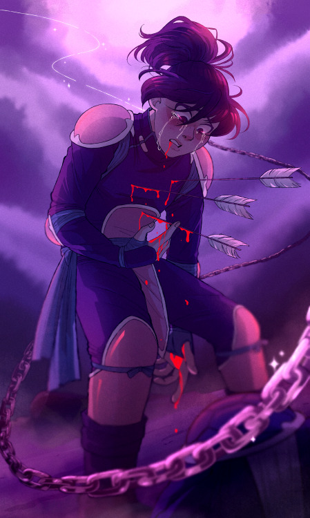 the towerthe last of the cards i did for Bonds Across Time: An Inuyasha Tarot Project ! we still hav