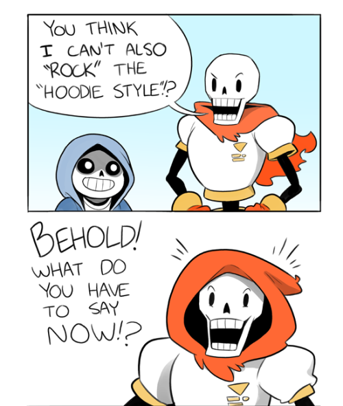 Porn cubewatermelon:  Hoodie Time with the Skelebros photos