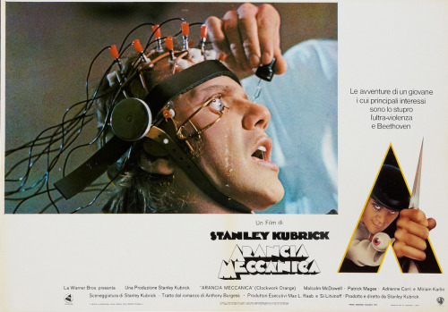 howardhawkshollywoodannex:foreign lobby card set for A Clockwork Orange (1971)A Clockwork Orange is 