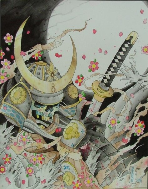 the-history-of-fighting:  Samurai Skulls 