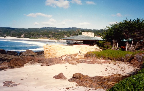 Walker Residence, Frank Lloyd Wright Architect, Carmel, California, 1990.This house, built in 1948, 