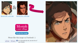 I just morphed Mako and Korra and…