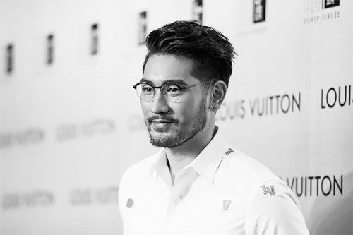 Godfrey Gao attends the Time Capsule Exhibition by Louis Vuitton Opening Night in Hong Kong, China (