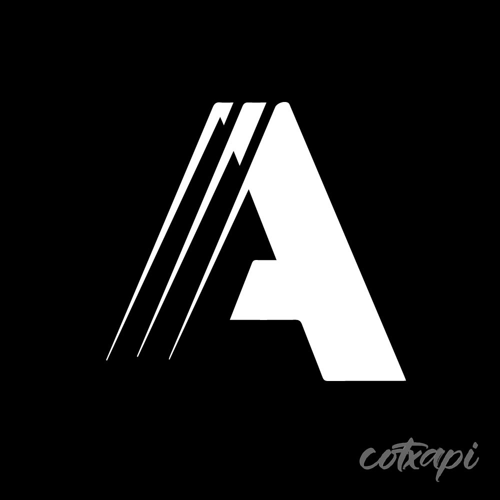 Initial A letter design for professional logo in vector art