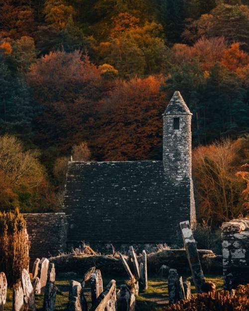 myfairylily:The monastery at Glendalough, founded by a monk named Kevin in the 6th century. | natali