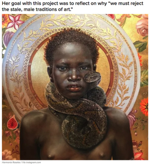 wocvibes:buzzfeed:This Artist Reimagines Classic Paintings With God As A Black Woman And They’
