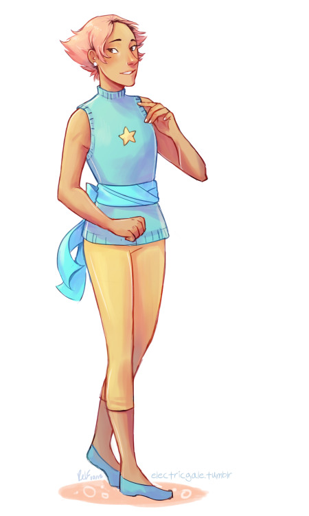 electricgale:  and heres the human pearl drawing cause these are fun to do └(・。・)┘ 