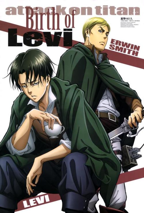 One of the clear files being sold at the Asano Kyoji x WIT STUDIO exhibition reveals the original illustration of Erwin and Levi from the January 2015 cover of Animage Magazine!The exhibition will take place until September 25th, 2016 at the Koga Art