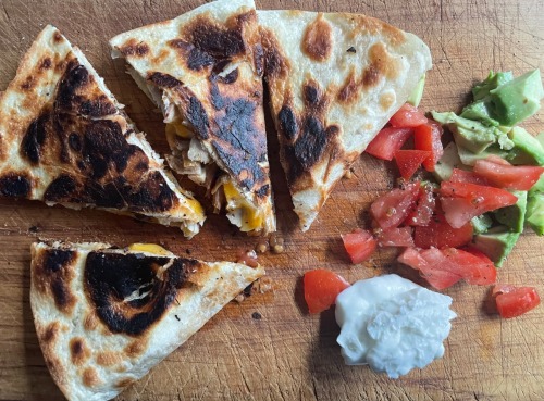 cookingwithleftovers: grilled chicken #leftovers in a quesadilla are the best, because