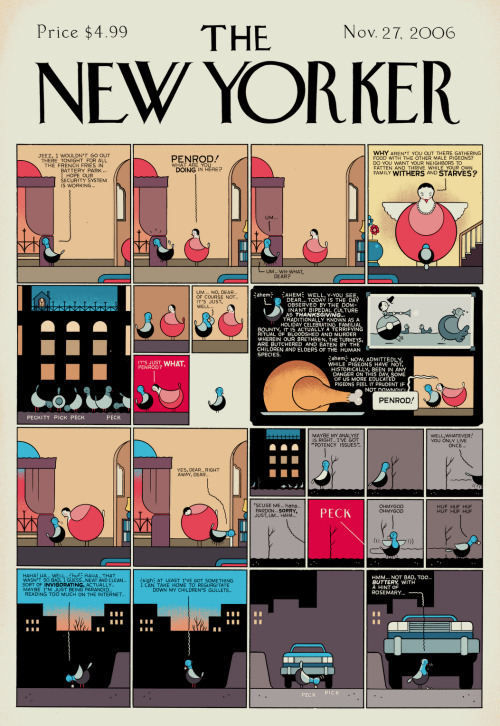 Chris Ware covers for the New Yorker