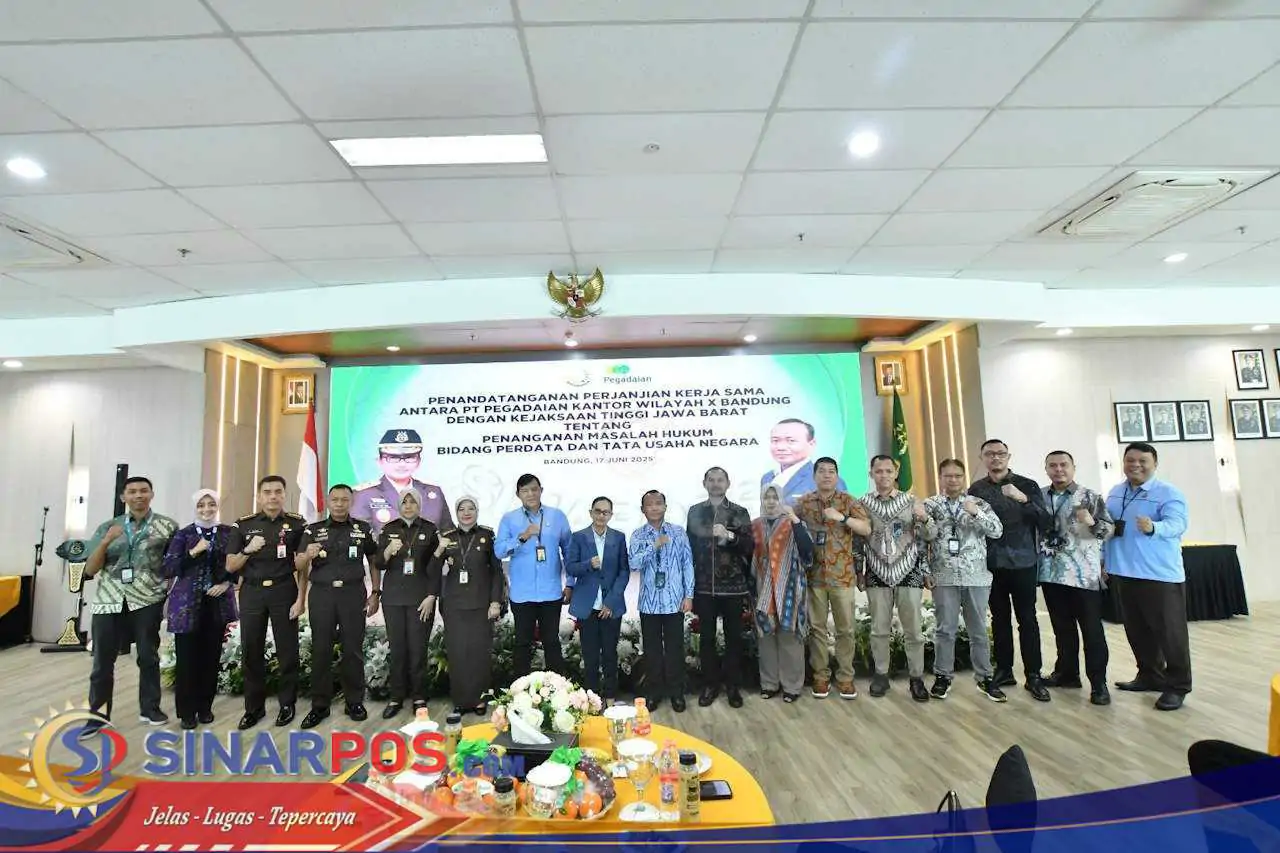 Kejati Jabar Resmi Jalin Kerja Sama Hukum Perdata dan Tata Usaha Negara dengan PT Pegadaian Kanwil X Bandung