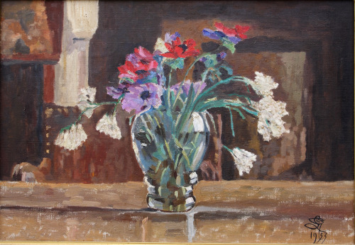 Anemones in a Vase    -   Georges Emile Lebacq , 1933French, 1876-1950 