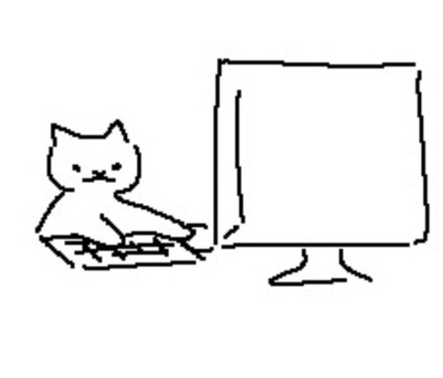 Hi Do You Have The Ms Paint Drawing Of The Person At A Computer Looking Surprised Or Disturbed Please