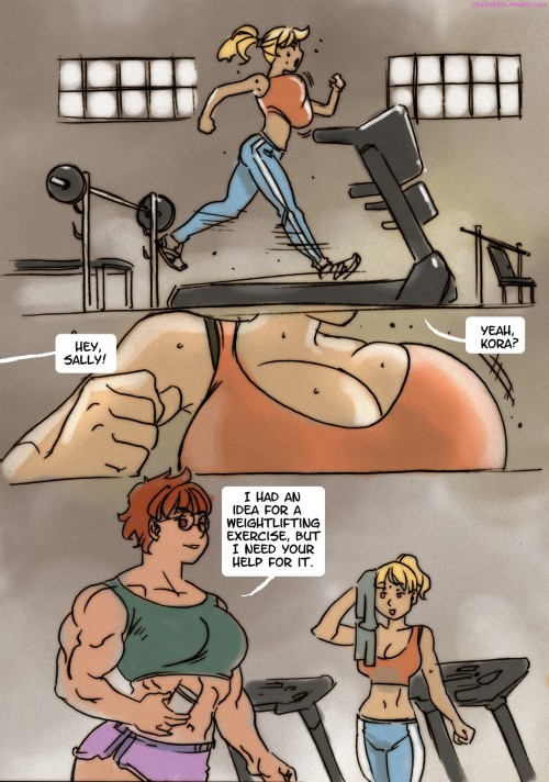 Porn Pics beefyfemmes:Gym Story (1of2)