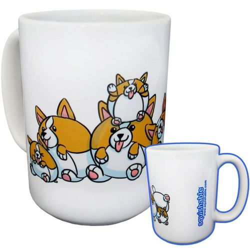 moonstarcorgis:  squishabledotcom:  It’s a Corgi mug! A pile of happy Corgis cuddles upon a lovely receptacle for all your coffee, tea, and hot cocoa needs!http://www.squishable.com/pc/corgi_pile_mug/Squishable_Understudies/Corgi+Pile+Mug  Birthday