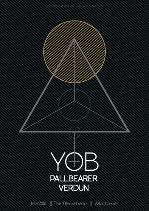 We are opening for YOB and Pallbearer in our home town of Montpellier. Visuel by Haunted Visual Art