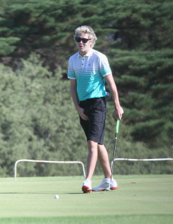 direct-news:  ALBUM - Niall Horan playing golf at the Sandringham Golf Club on December 1, 2014 in Melbourne, Australia. 