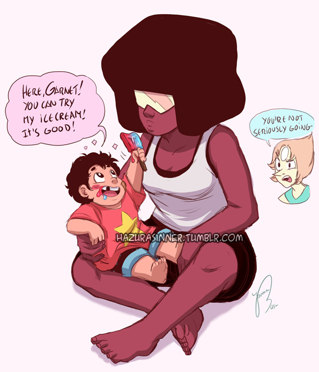 hazurasinner:  Garnet just can’t resist that cutie pie’s face! Messy doodles