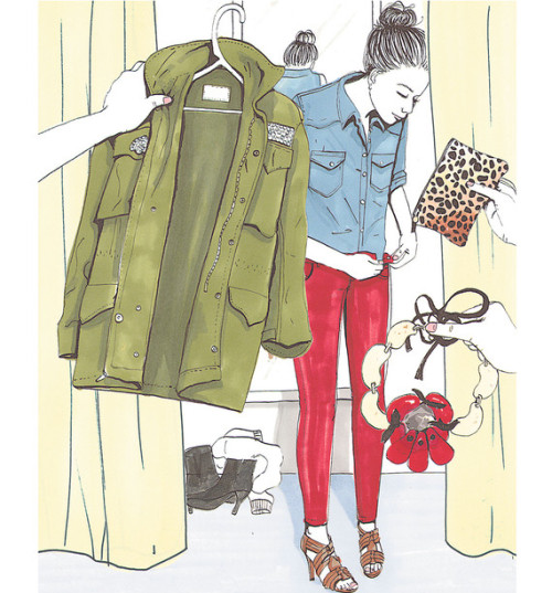 Look who was featured in the Wall Street Journal! “The Next Generation of Personal Shoppers” by Jenni Avins (Illustration by Clare Mallison for The Wall Street Journal)