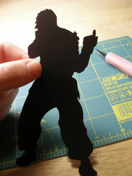 xombiedirge:  Papercut Street Fighters by Cutting Pixels / Store 
