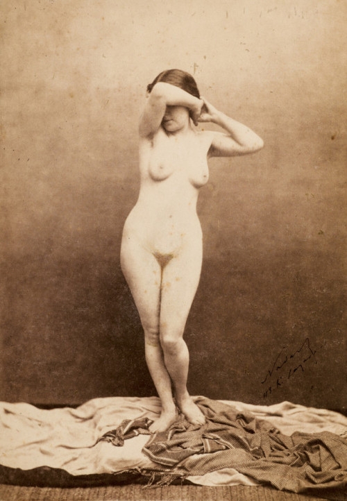 Gaspard-Félix Tournachon (Nadar): Standing Female Nude (Marietta – aka Marie-Christine Leroux), 1860