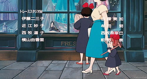 callumbal:  Credits - Kiki’s Delivery Service 