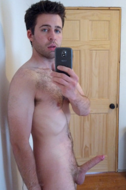 cockfriends:  More Cock Friends @ http://cockfriends.tumblr.com Selfie with a hard cock