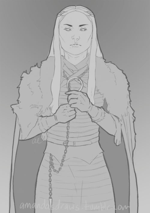 Lil wip of ya main girl Sansa, hoping to finish her as part of a series