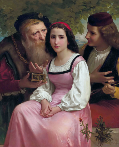 William-Adolphe Bouguereau (1825-1905), Entre la richesse et l’amour, 1869, oil on canvas, 106.5 x 8