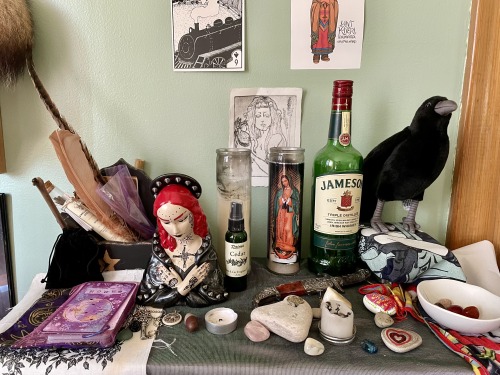 witchofbonesandkeys: She’s here! My Brigid altar piece from @torque-witch arrived yesterday, and I’m