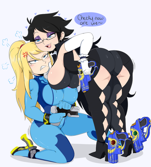 bungee-gumu: bayonetta and samus  My twitter