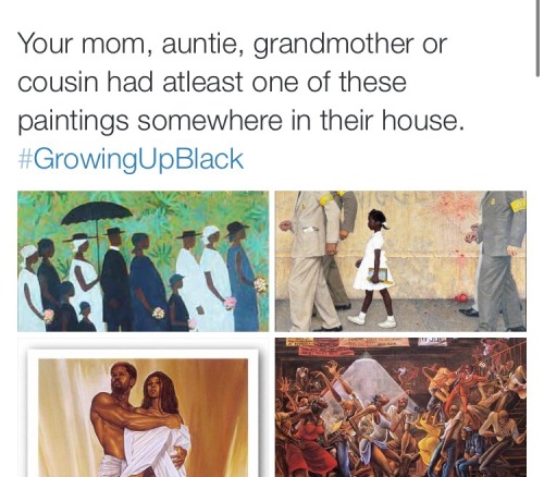 dablacksaiyan: alannapplebum: usethisnameshawty: trappunzelll: #GrowingUpBlack the paintings lol did