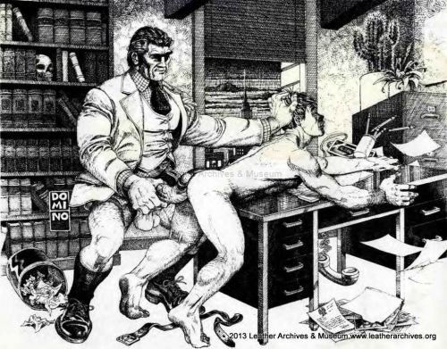 leatherarchives:  Art by Domino 